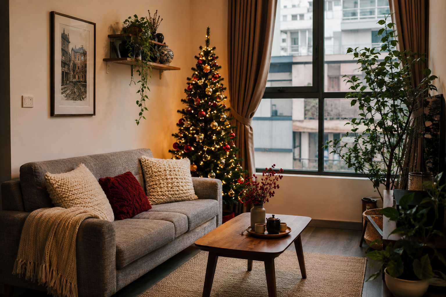 15 Ý Tưởng Trang Trí Noel Cho Căn Hộ Nhỏ Gọn Đẹp Và Ấm Cúng