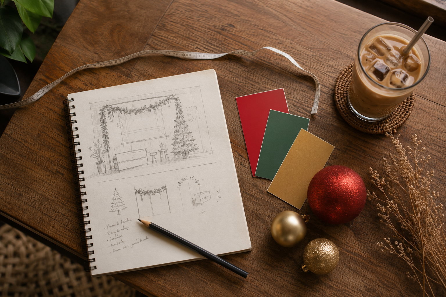 Bảng kế hoạch trang trí noel