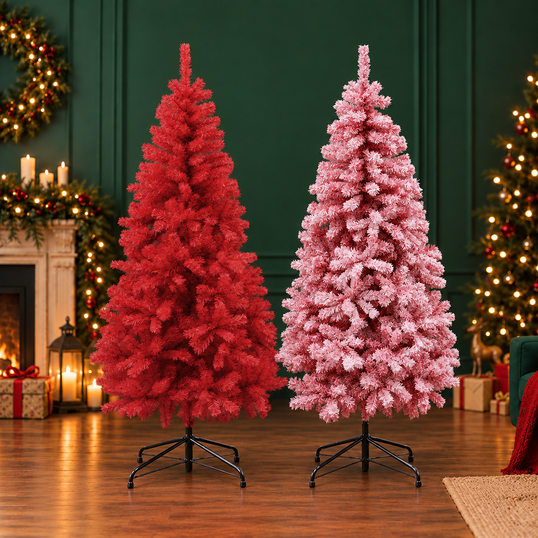 Cây thông noel màu đỏ C40-C41 trang trí noel giáng sinh ( SIZELỚN )