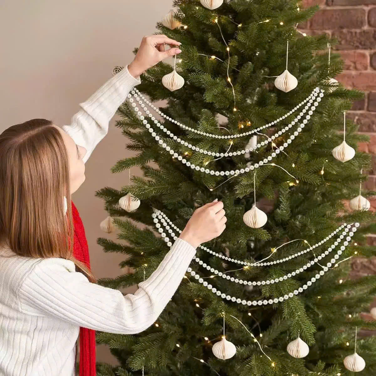 Dây Chuỗi Treo 3 Tầng Trang Trí Cây Thông Noel Giáng Sinh CTS18