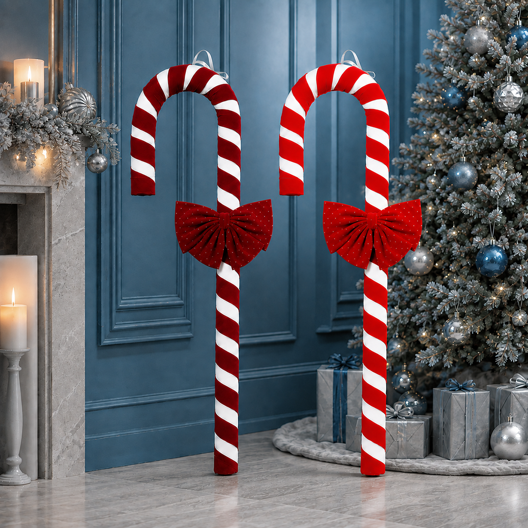 Gậy Kẹo Noel Trang Trí Giáng Sinh Cao 1.1m GAY12