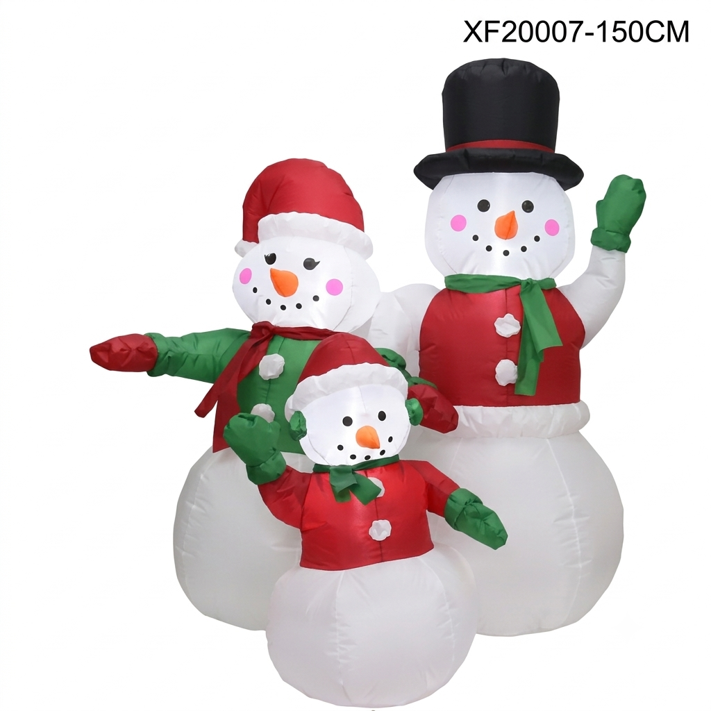 Mô Hình Ông Già Noel Bơm Hơi BH01 Sử Dụng Quạt Bơm Tự Động Trang Trí Noel Giáng Sinh