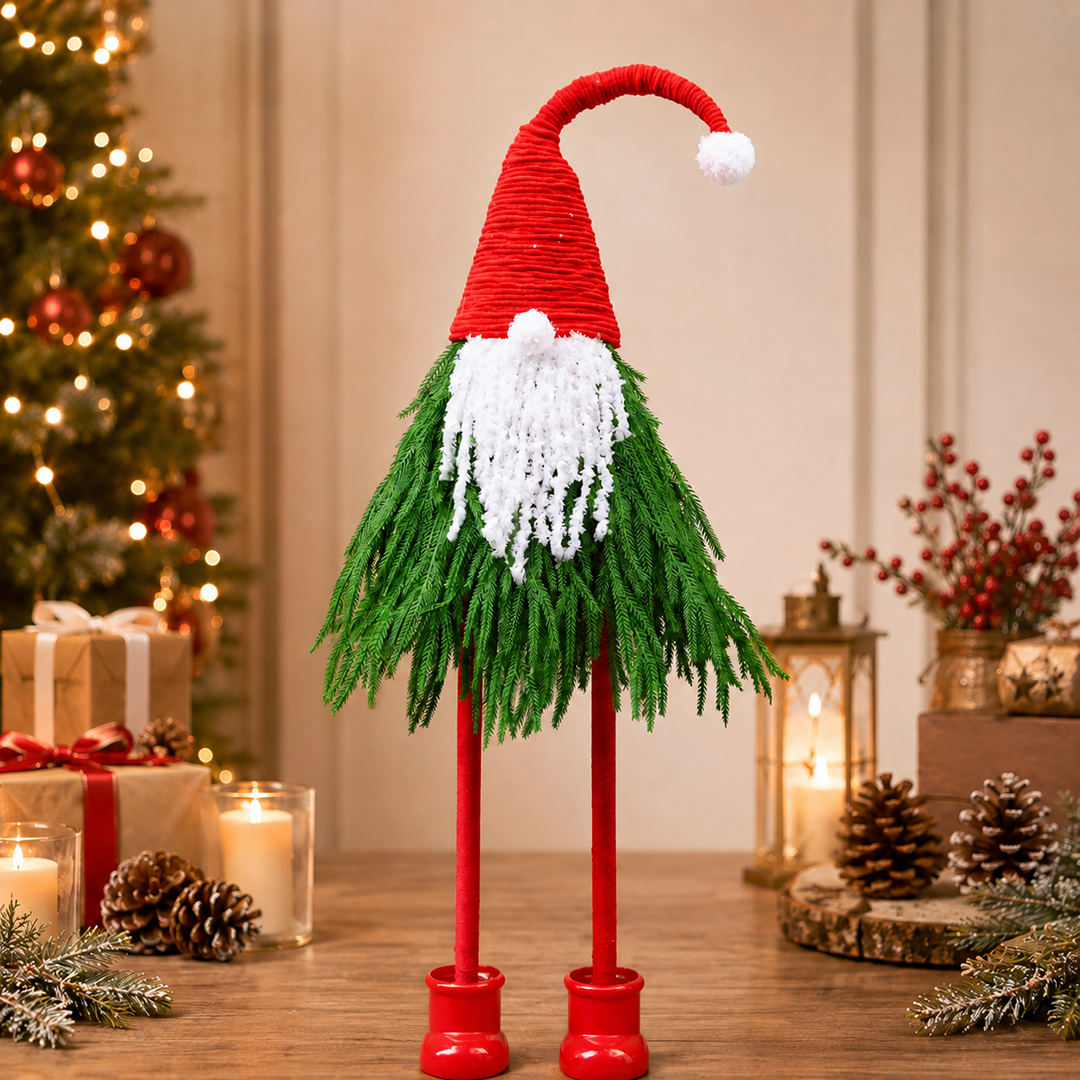 Ông Thần Lùn Trang Trí Noel Chân Dài Cao 60Cm-90Cm Decor Giáng Sinh Độc Đáo Cao Cấp