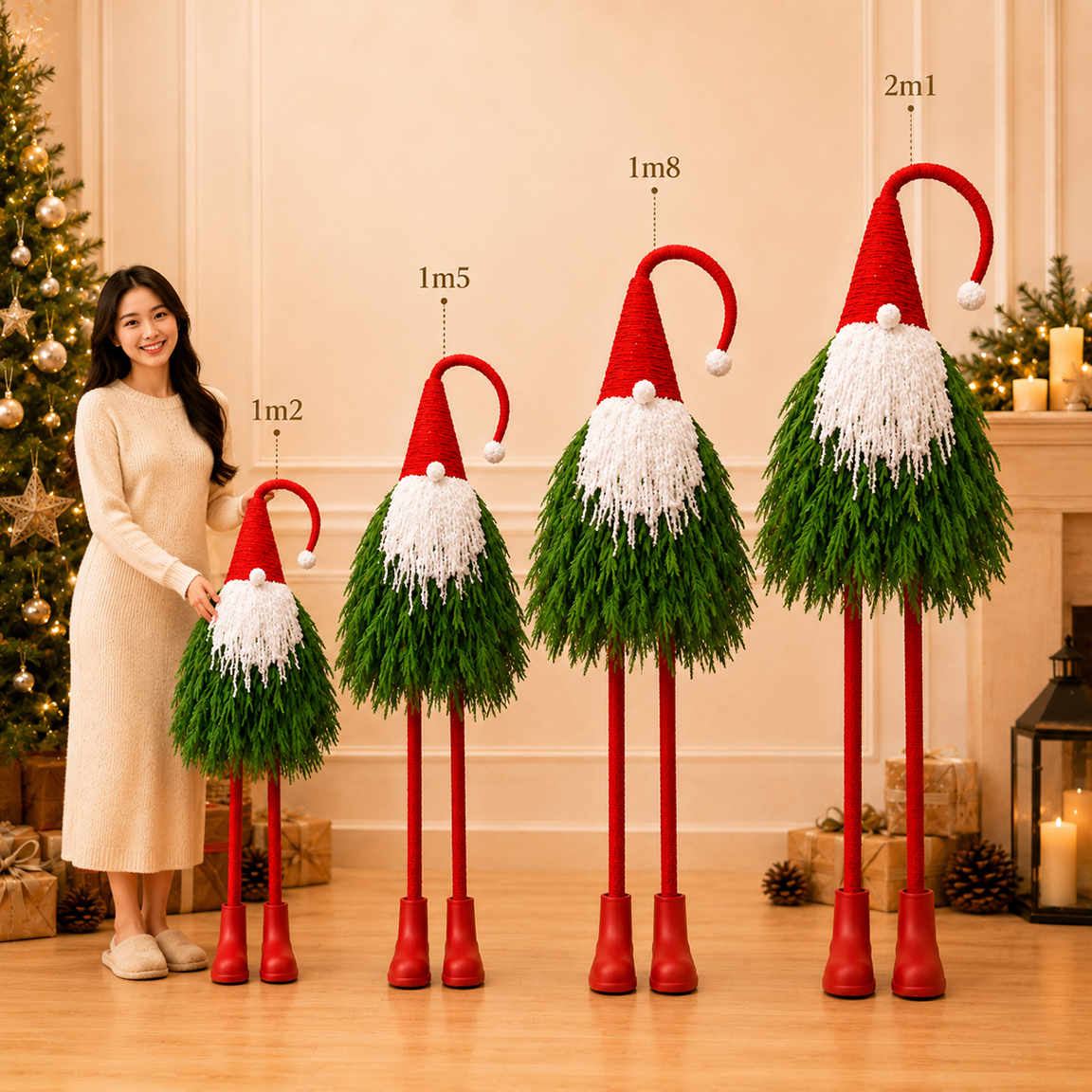 Ông Thần Lùn Trang Trí Noel Decor Giáng Sinh Độc Đáo Cao Cấp