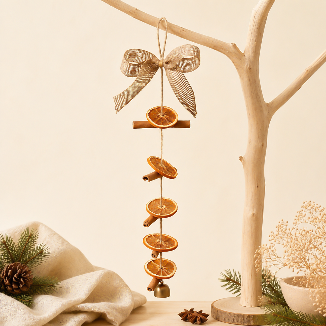 Phụ Kiện Treo Noel Cam Quế CC30 Trang Trí Giáng Sinh Vintage Decor Cây Thông Cửa Nhà Quà Tặng