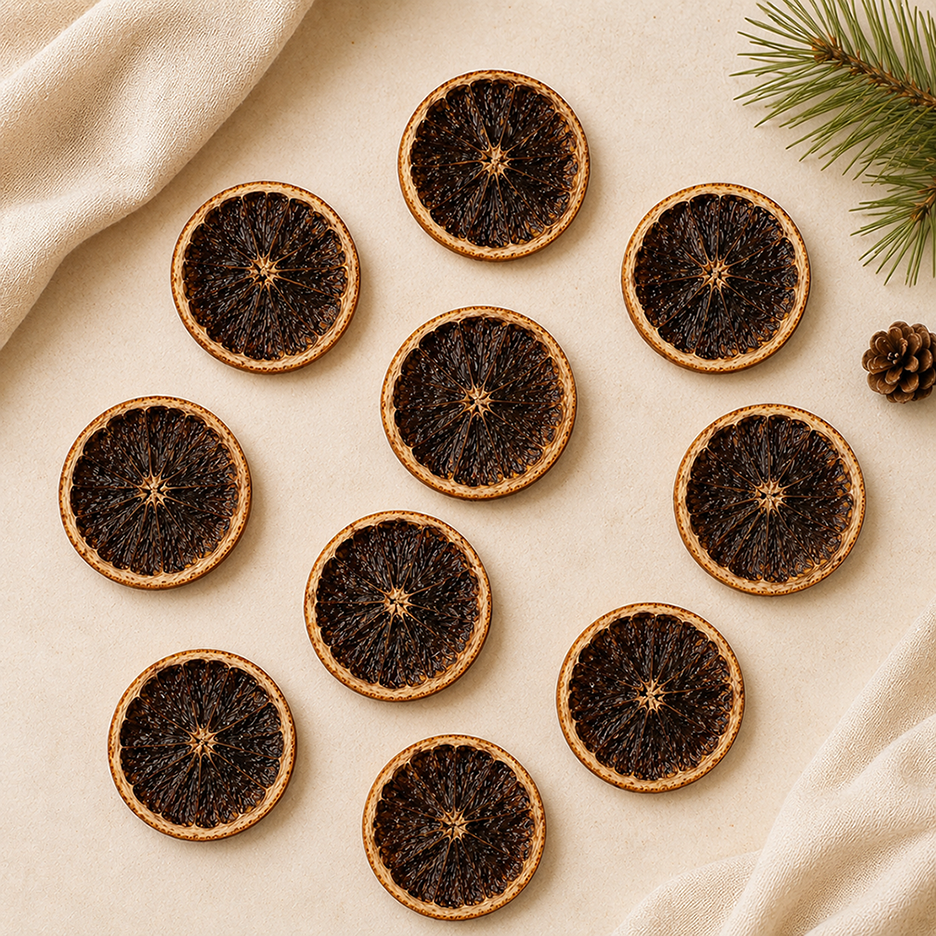 Set 10 Lát Cam Đen Vintage Trang Trí Noel – Decor Giáng Sinh, Chụp Ảnh, DIY Handmade Phong Cách Cổ Điển